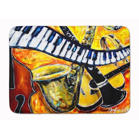 Carolines Treasures All That Jazz Machine Washable Memory Foam Mat MW1267RUG